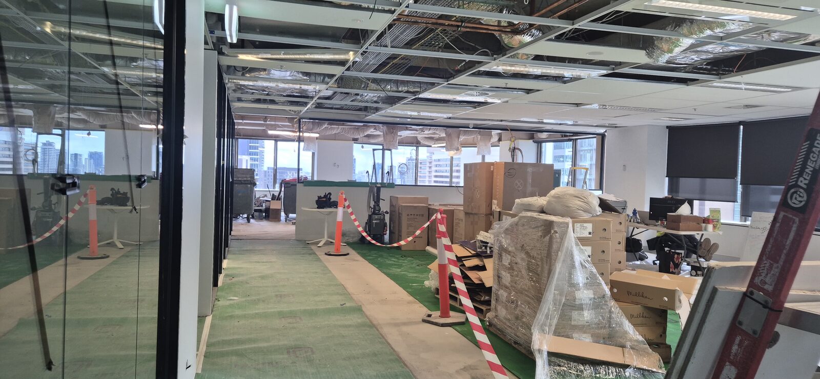 Commercial office fitout support - before transformation photo